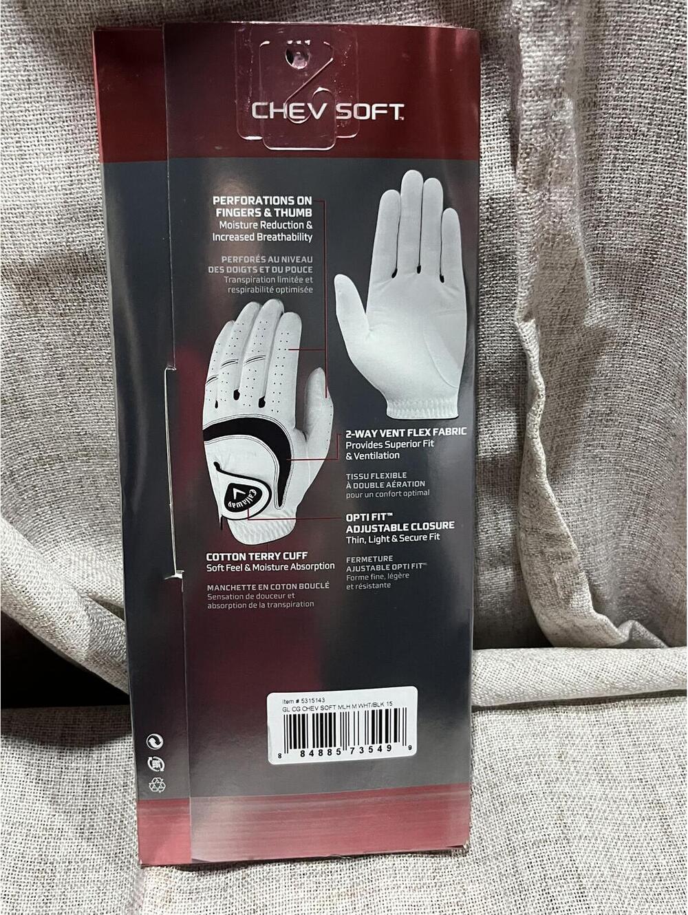 Callaway Chev Soft Golf Glove Left Medium - Lot of 5 NIB - Picture 3 of 4